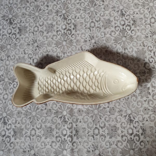 Molde pescado cerámica esmaltada