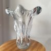 Gran jarrón francés de cristal soplado