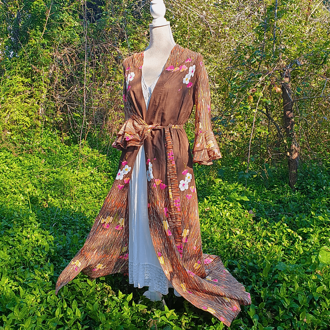 Bata o Kimono vintage italiano años 70